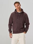 Chocolate Brown Regular Fit Heavyweight Cotton Rich Jersey Hoodie