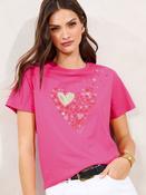 Lipsy Pink Boyfriend Wear it with Love T-Shirt