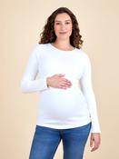 JoJo Maman Bébé Grey 2-Pack Ribbed Maternity Tops image