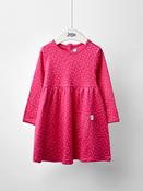 JoJo Maman Bébé Fucshia Pink Spot Printed Jersey Dress