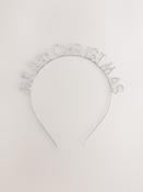 Silver Tone Merry Christmas Headband