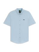 BOSS Light Blue Regular Fit Motion Short Sleeve Shirt