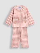 JoJo Maman Bébé Pink Hedgehog Floral Pretty Pyjamas image