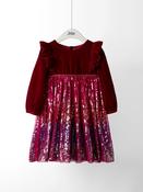 JoJo Maman Bébé Rainbow Berry Sequin Party Dress
