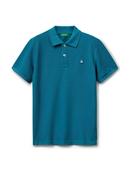 Benetton Grey Boys Short Sleeve Pique Polo Shirt (6-14 yrs)