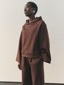 Nothing Ordinary Chocolate Brown Luxe Jersey Kimono Sleeve Hoodie