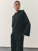 Nothing Ordinary Black Luxe Jersey Kimono Sleeve Hoodie