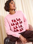 Friends Like These Pink Graphic Christmas Sweatshirt