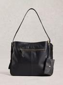 White Stuff Black Hettie Leather Bag