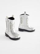 Silver Western Wellies