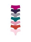 Victoria's Secret Navy/Purple/Blue/Pink/Green Thong 7 Pack Knickers