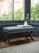 Nina Campbell Clabon Indigo Blue Rosebury Bench