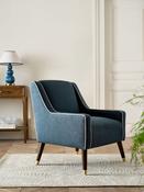 Nina Campbell Clabon Indigo Blue Rosebury Accent Chair