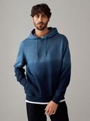 Navy Blue Dip Dye Cotton Rich Jersey Hoodie