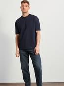 Navy Blue Relaxed Fit Heavyweight T-Shirt image