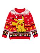 Vanilla Underground Red Pokemon Pikachu Knitted Christmas Jumper