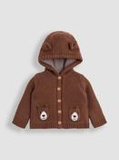 JoJo Maman Bébé Brown Bear Pocket Cardigan image