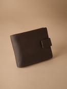 Chocolate Brown Signature Leather Extra Capacity Wallet