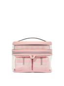 Victoria's Secret Iconic Stripe Pink 4In1 MakeUp Bag