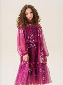 Angel &amp; Rocket Baby Pink Cara Printed Swing Mesh Dress