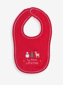 JoJo Maman Bébé Red My First Christmas Bib