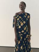 Nothing Ordinary Brown Check Asymmetric Tie Top