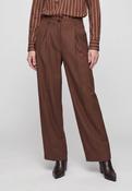 Marc Aurel 1407A-11329-700026 Wool-Look Trousers With A Slip-On Waistband And Wide Leg image