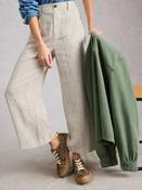 White Stuff 445121 Tia Linen Wide Leg Crop
