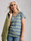 White Stuff 445350 Nelly Notch Stripe Tee image