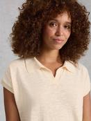 White Stuff 445906 Ginni Linen Polo Tee