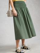 White Stuff 446059 Suri Shirred Midi Skirt image