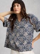 White Stuff 446083 Teakie Crinkle Top