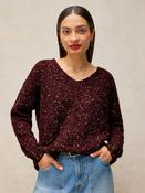 White Stuff 446748 Texture V Neck Jumper image