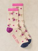White Stuff 446849 Fluffy Sausage Dog Ankle Sock