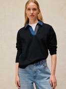 White Stuff 447112 Denim Mix Rugby Top