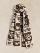 White Stuff 447373 Cow Jacquard Scarf image