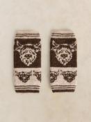 White Stuff 447381 Cow Jacquard Fingerless Gloves image