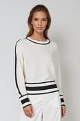 Marc Aurel 8374A 11167 100008 Sweater With Contrasting Stripes image