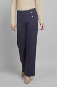 Pinns 610T Wide Leg Ponte Trouser With Button Feature image