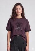 Marc Aurel 7422A-10944-600008 Heavy Cotton Shirt With Velvet Rose Appliqués image