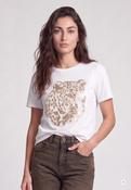Marc Aurel 7438A-10992-100001 Tiger Print And Sequin T-Shirt image