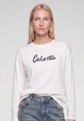 Marc Aurel 7452A-10944-100002 Celeste Lettering With Rhinestones And Denim Ribbon image