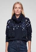 Marc Aurel 9167A-11451-500044 Knitted Scarf With Sequin Embroidery image