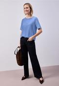 Street One 324654 Soft Partprint Shirt With Shiny Detail