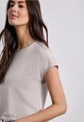 Street One 325070 Knit Look Top W.Woven Insert