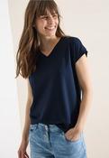 CECIL 325027 Solid V-Neck T Shirt image