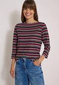 CECIL 325872 Multi Striped Boatneck Top