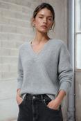 Jane Lushka BDC26553 V-Neck Melange Pullover 26553 image