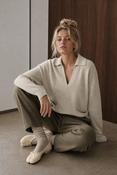 Jane Lushka BDCNB2310 V-Neck Dyed Viscose Pullover Nb2310 image