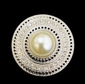 RBB-1 Pearl Round Magnetic-Brooch Best of Irish image